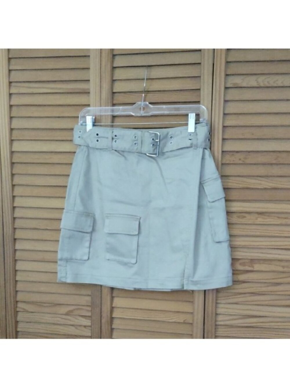 Juicy Couture NWT Nomad Brown Wide Belt Cargo Mini Skirt Size 30